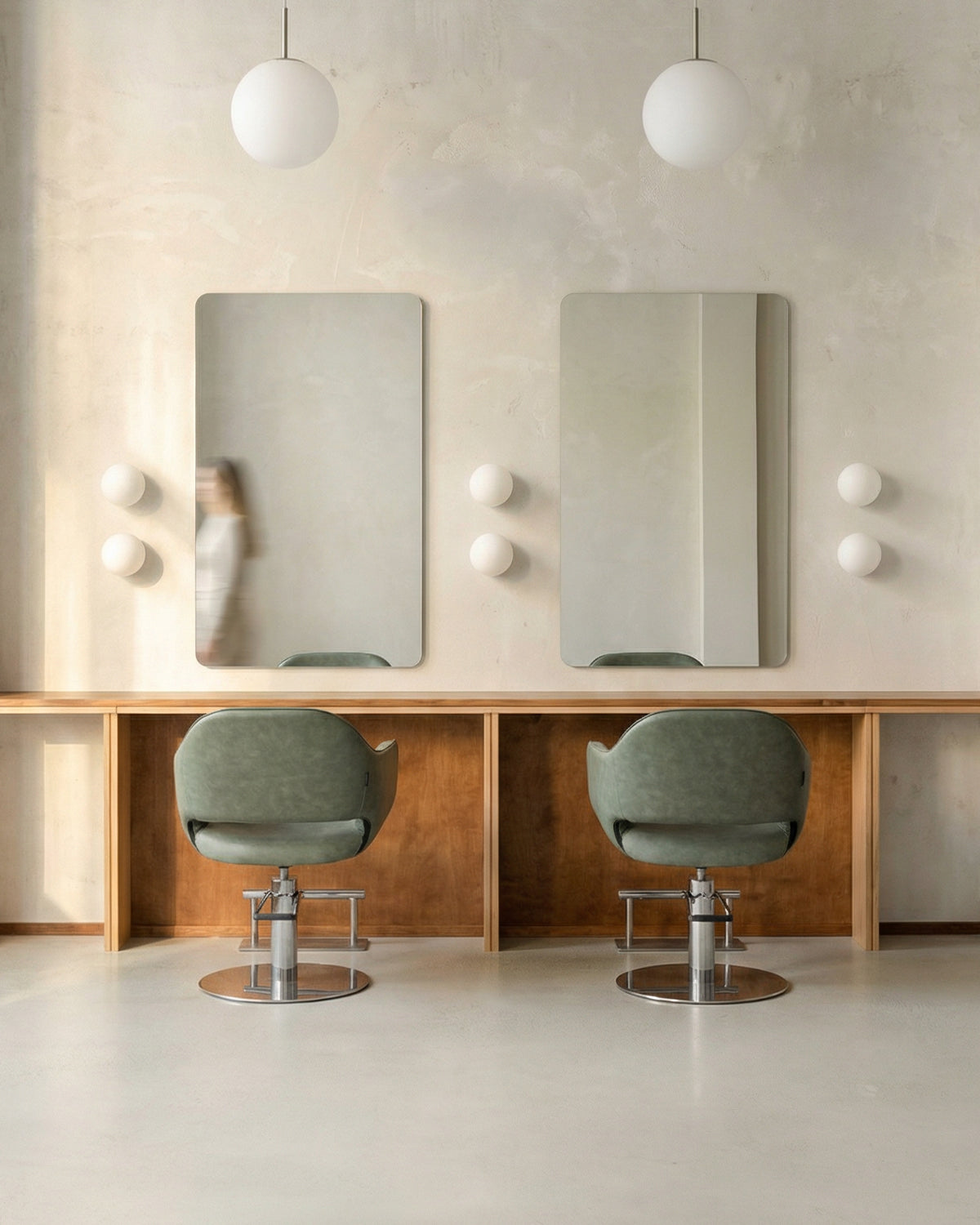 Frameless Rounded - Abgerundeter Friseurspiegel - 70x115cm